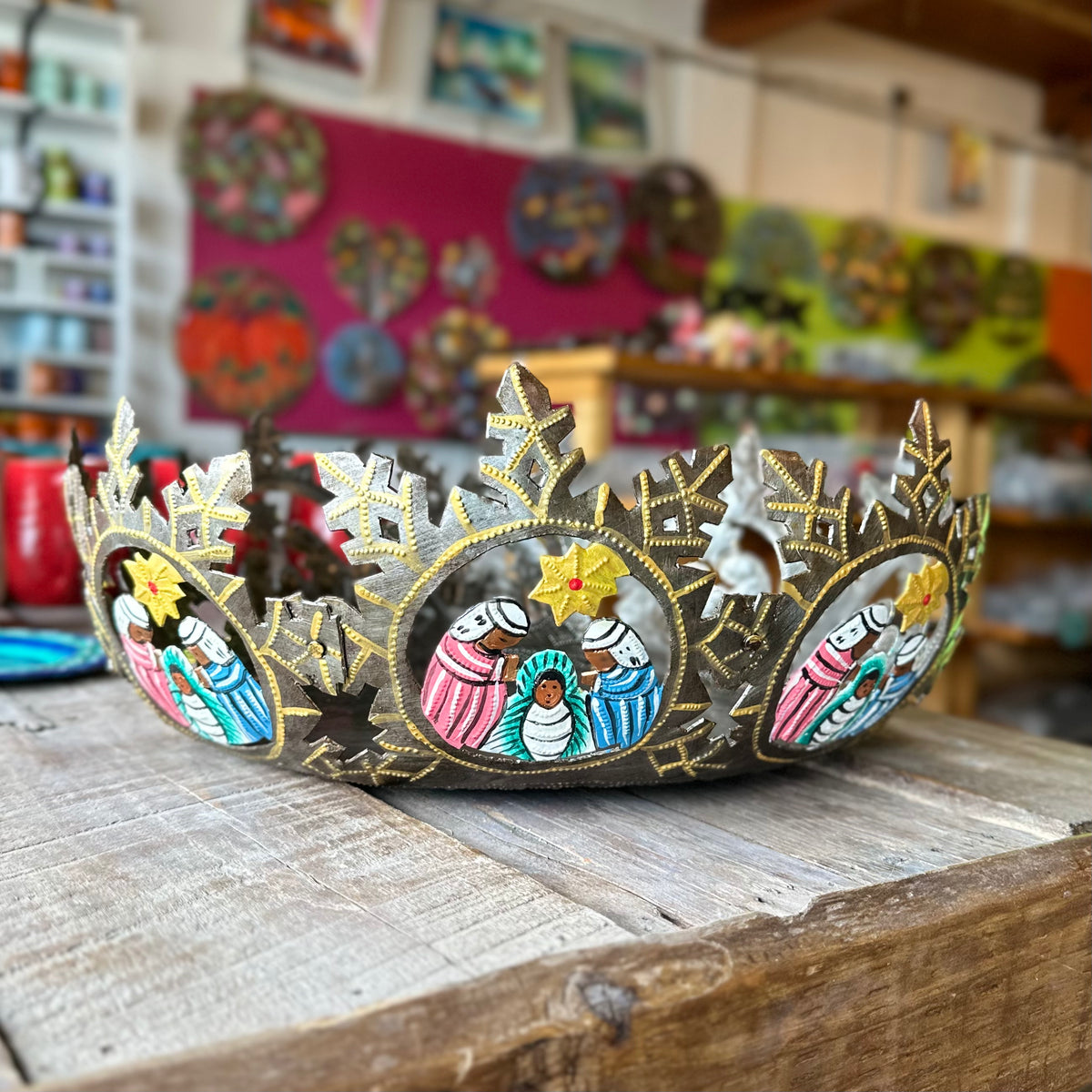 Nativity Steel Drum Bowl Papillon Marketplace Online