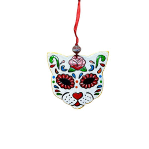 White Cat Ornament