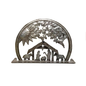 Steel Round Standing Nativity