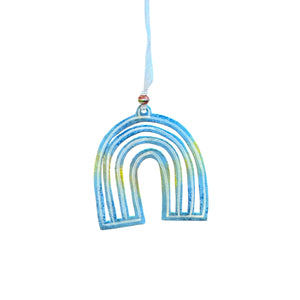 Rainbow Ornament- Light Blue