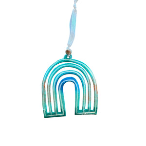 Rainbow Ornament- Turquoise