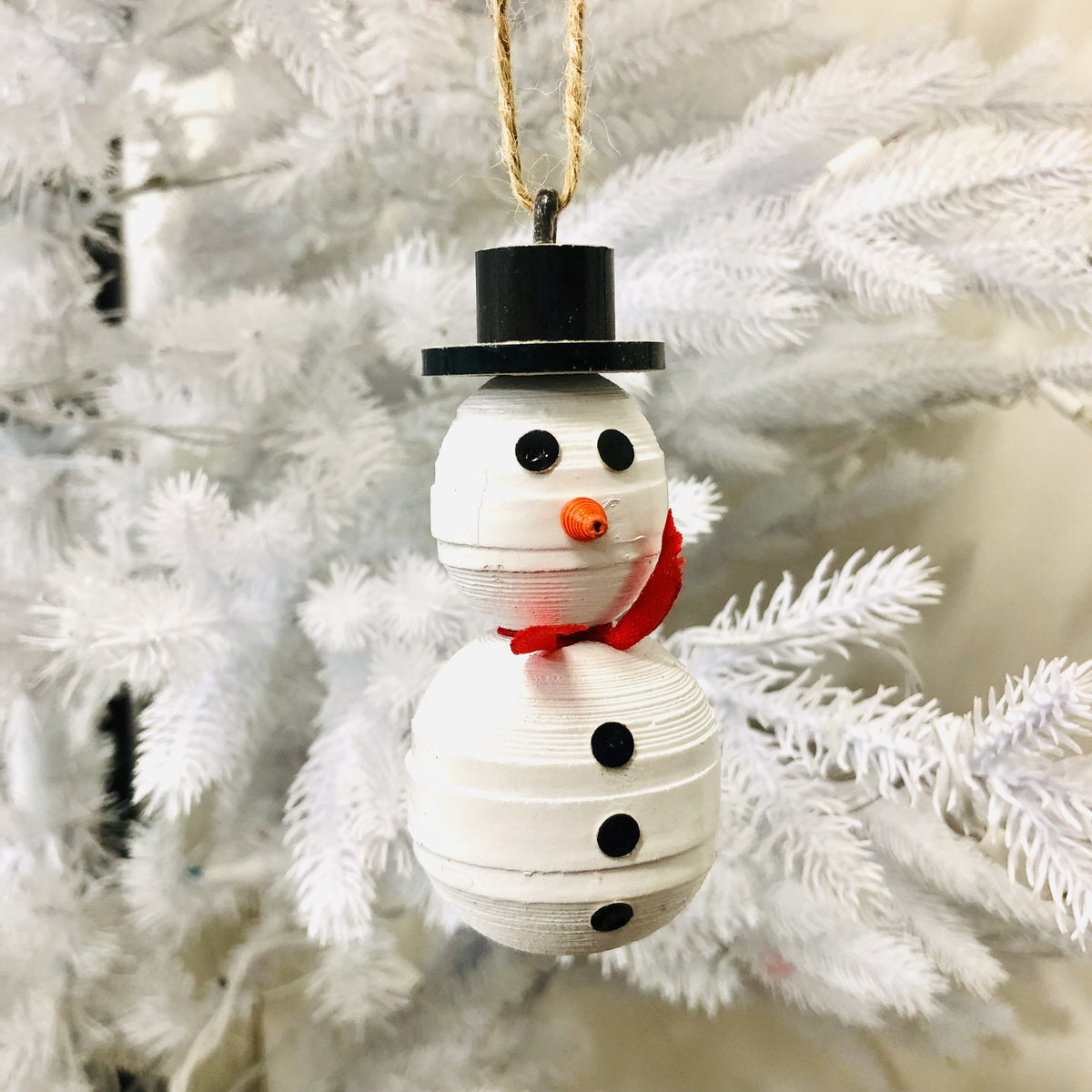 Homemade Snowman Ornament