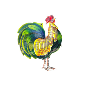 Yellow and Green Rooster