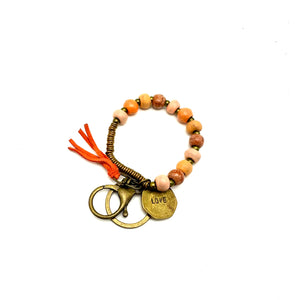 Boho Keychain Bracelet