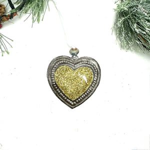 Glitter Heart Ornament