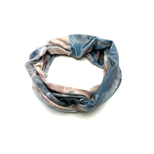 Knot Center Headband- Blue Wash