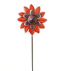Red and Purple Flower Garden Stake