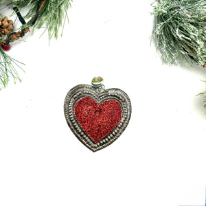 Glitter Heart Ornament