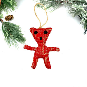 Little Bear Ornament- Red Bear