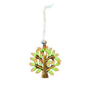 Tree of Life Tree Ornament- Orange/Green