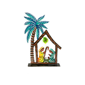 Small Palm Standing Nativity