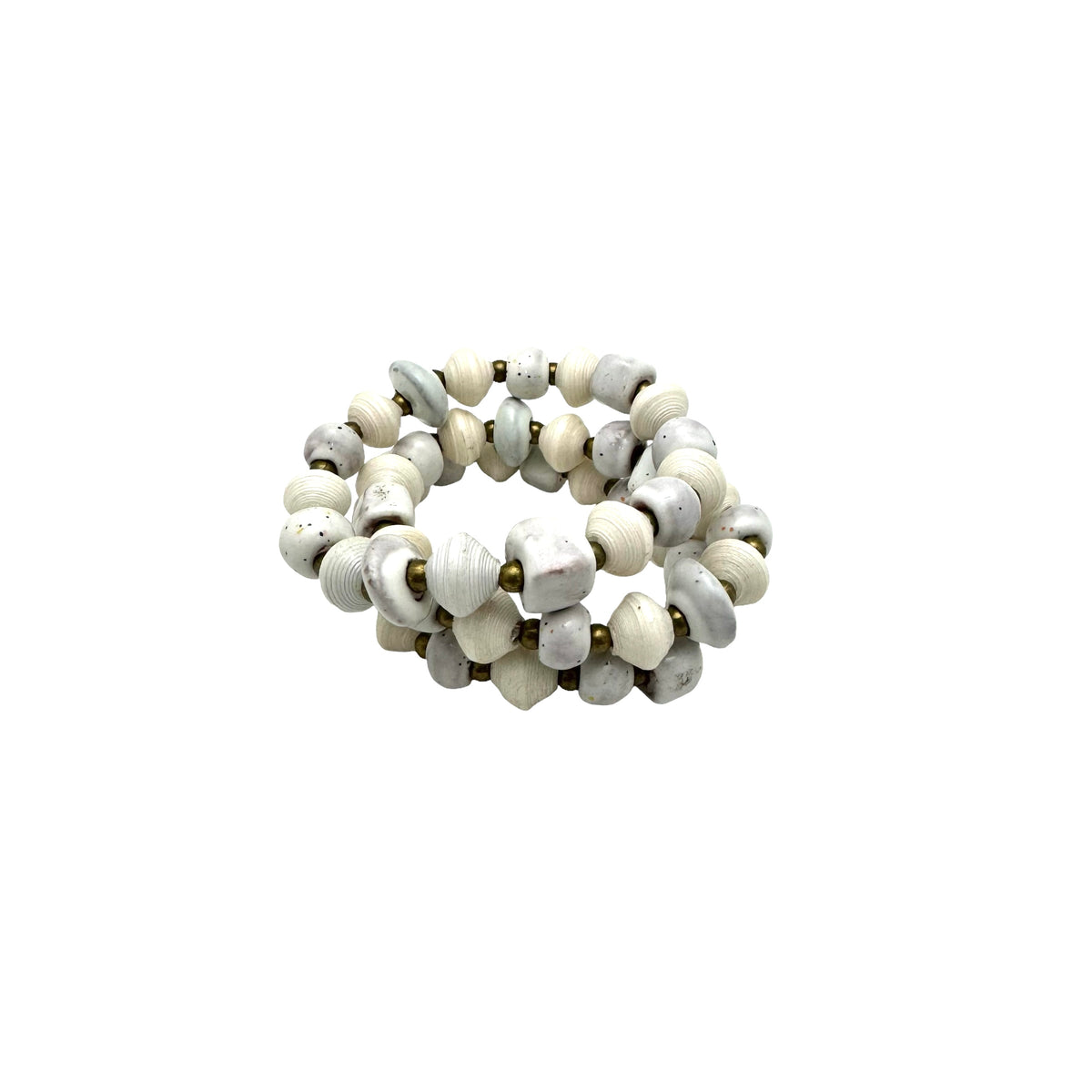 Haitian Signature Bracelet- Bright White – Papillon Marketplace Online