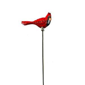 Red Bird Garden Stake