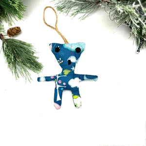 Little Bear Ornament- Blue Bear