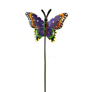 Purple Butterfly Garden Stake