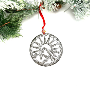Sun and Mountains Ornament