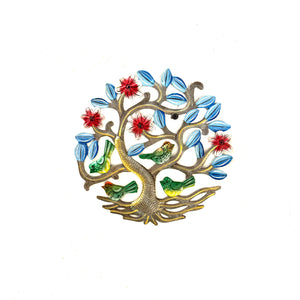 Small Round Tree with Birds