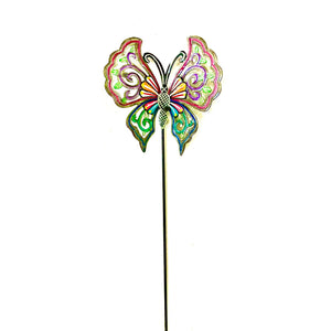 Butterfly Bouquet Garden Stake- Pink/ Blue