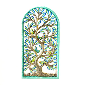 Jumbo Arch Tree of Life with Birds- Turquoise