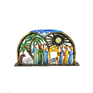 Painted Standing Nativity Arch