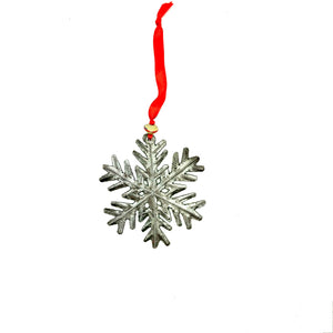 Steel Drum Snowflake Ornament