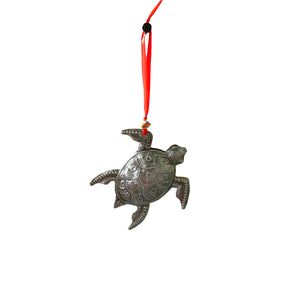 Steel Turtle Ornament