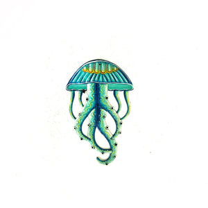 Tuquoise Blue Jellyfish