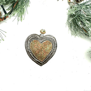 Glitter Heart Ornament