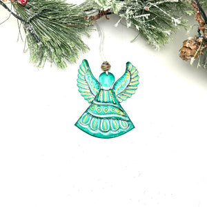 Green Angel Ornament