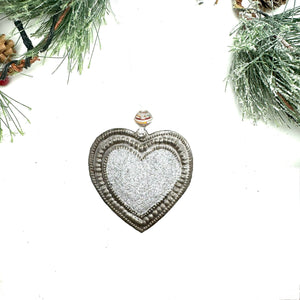 Glitter Heart Ornament