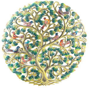 Jumbo Green Tree Of Life With Birds