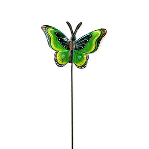 Black and Green Butterfly Garden Stake