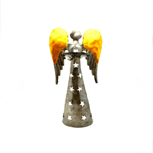 Angel Votive Candle Holder- Gold Wings