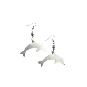 Aluminum Dolphin Earring