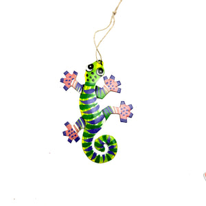 Little Gecko Ornament- Purple/Green