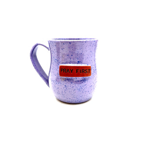 Pray First Mug - Lavender Sprinkles