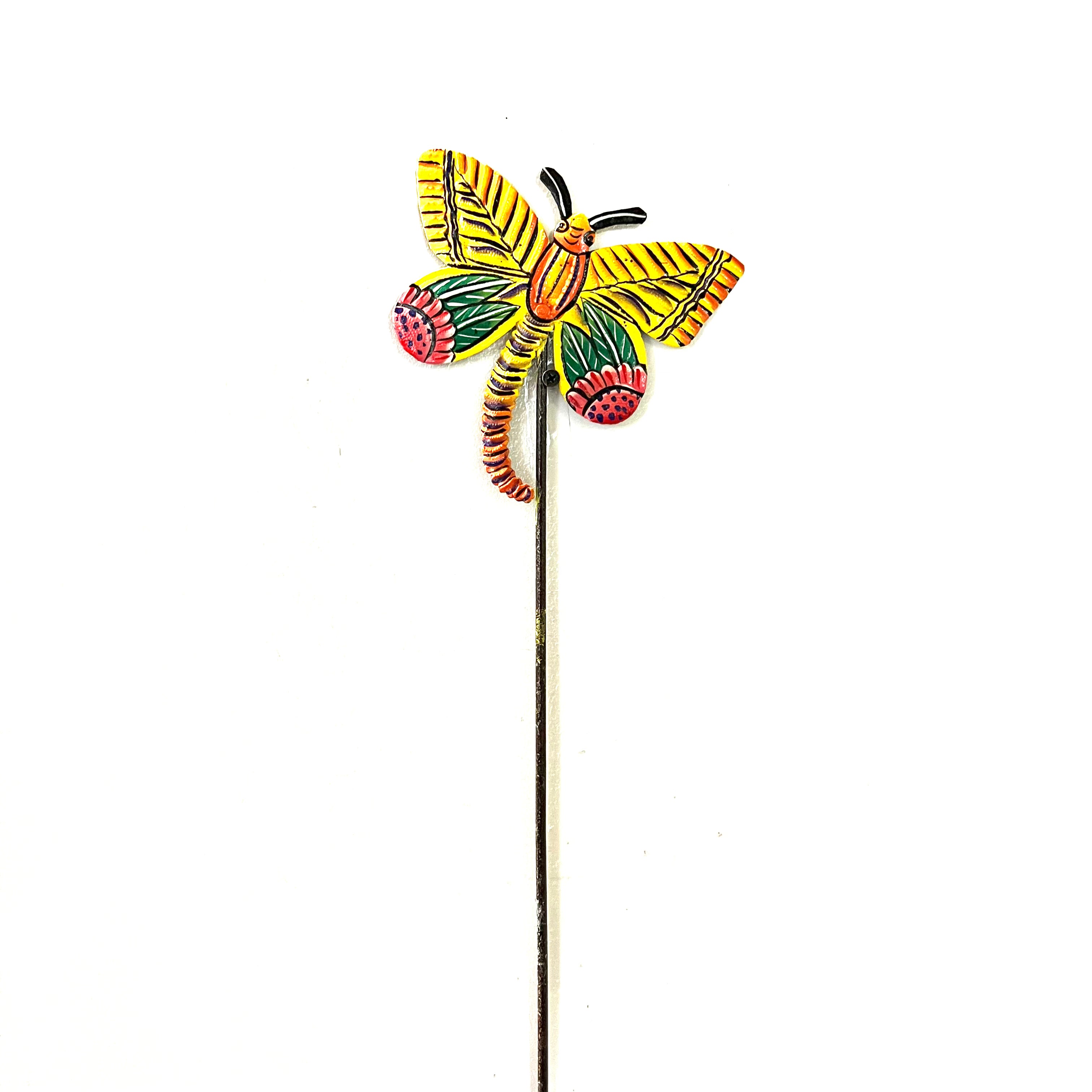 Butterfly Bouquet Garden Stake- Pink/ Yellow – Papillon Marketplace Online