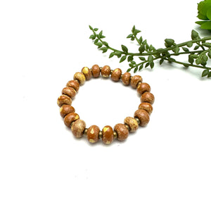 Caramel Crunch Ceramic Bracelet