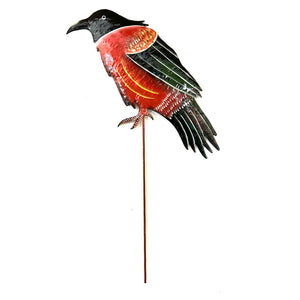 Big Bird Garden Stake- Red/Black