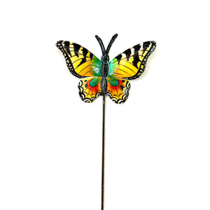 Green- Yellow Butterfly Garden Stake