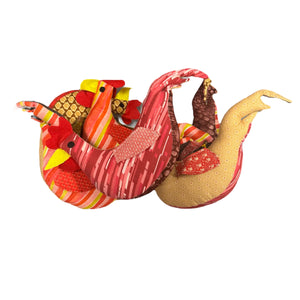 Patchwork Rooster Stuffed Animal