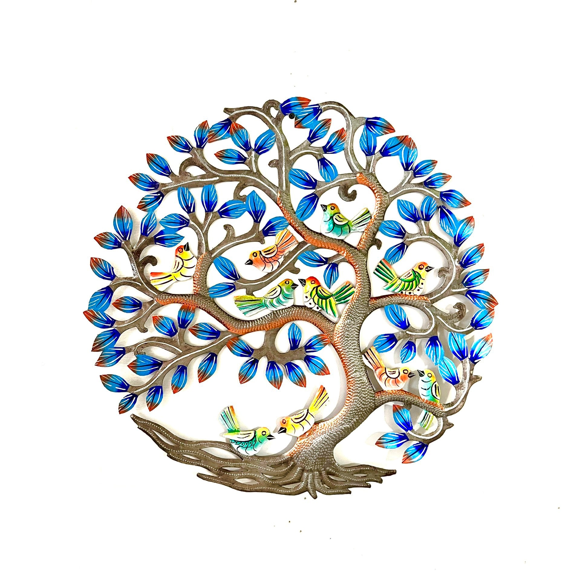 Electric Blue Birds in Tree – Papillon Marketplace Online