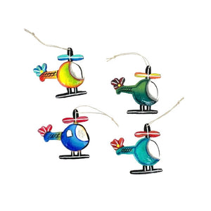 Helicopter Ornament  (Sold Individually)
