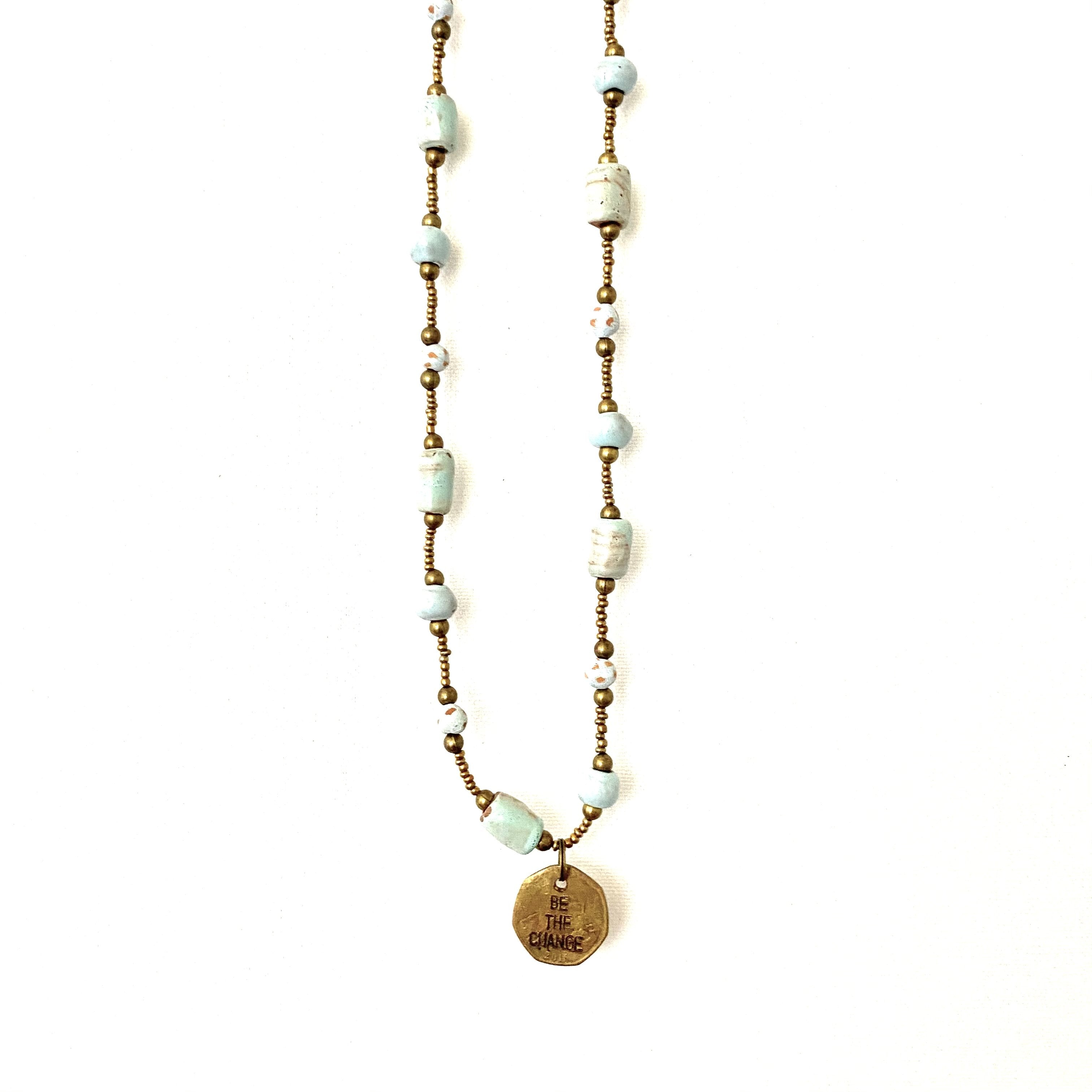 Be the Change Cord Necklace – Papillon Marketplace Online