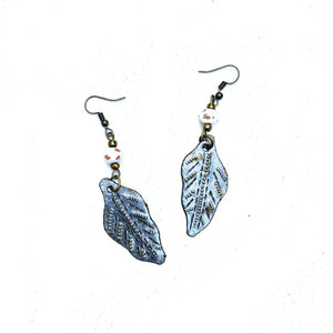 Metal Leaf Earrings