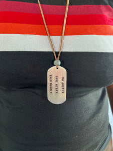Recycled Aluminum Tag Necklace