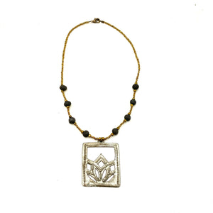 Lotus Medallion Necklace