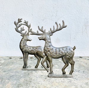 Pair of Standing Reindeer