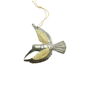 Glitter Hummingbird Ornament