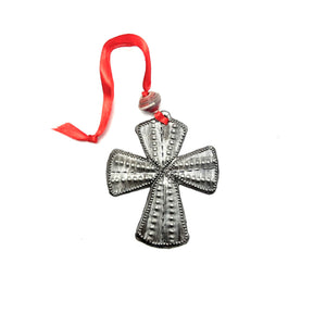 Steel Cross Ornament